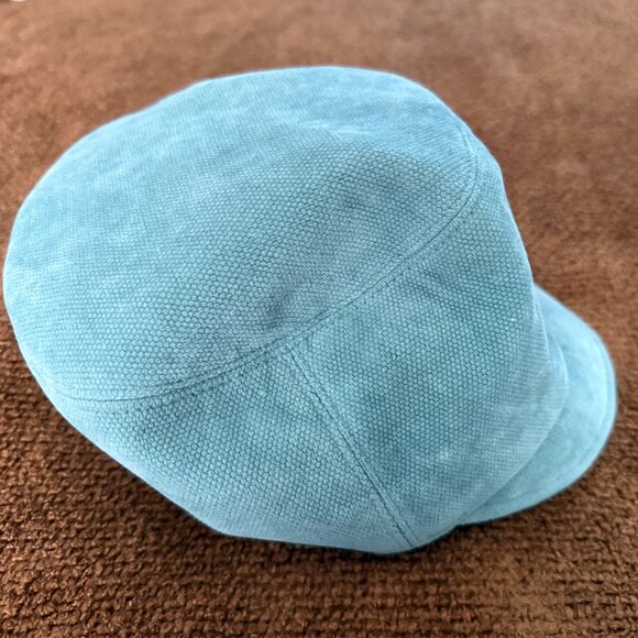 Vintage San Diego Hat Co Powder Blue Pageboy Hat w/ Contrast Bottons - Picture 3 of 6